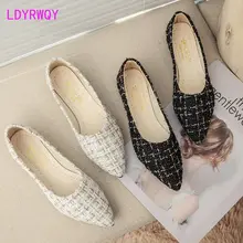 

Fashion flat women's shoes 2022 new Korean version of wild peas shoes pointed shallow mouth women's shoes
