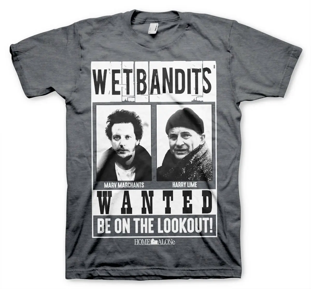 Футболка домашняя одна влажные бандиты Wanted Marv Harry Maglia Uomo Hybris | Мужская одежда