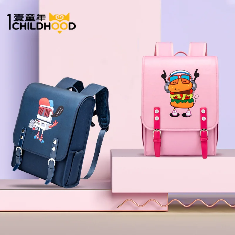 

Japan GIRL'S And BOY'S Backpack 1-3-6 Grade Schoolbag for Elementary School Students 8-12-Year-Old Spine-Burden Relieving Backpa