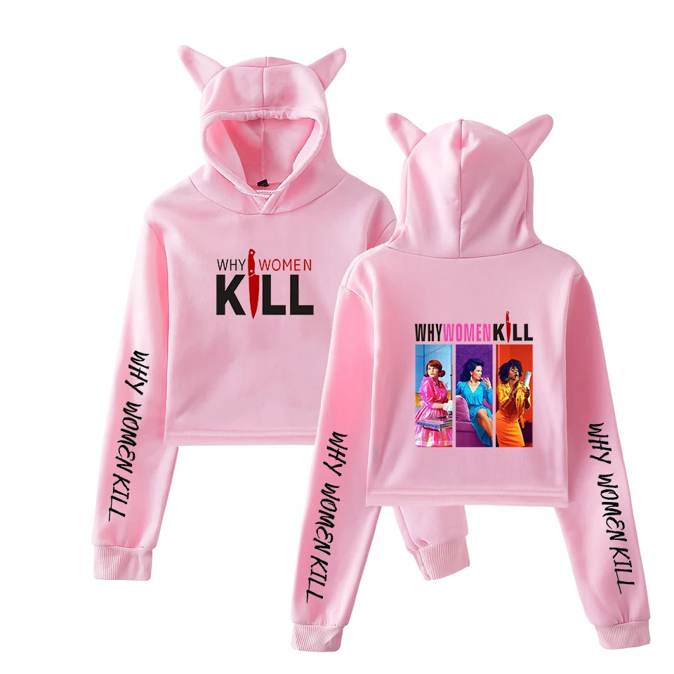 Dodelijke womanWomens Herfst толстовки Толстовка Koreaanse Stijl Kat oren Lange Mouw Trui укороченный Топ Толстовка