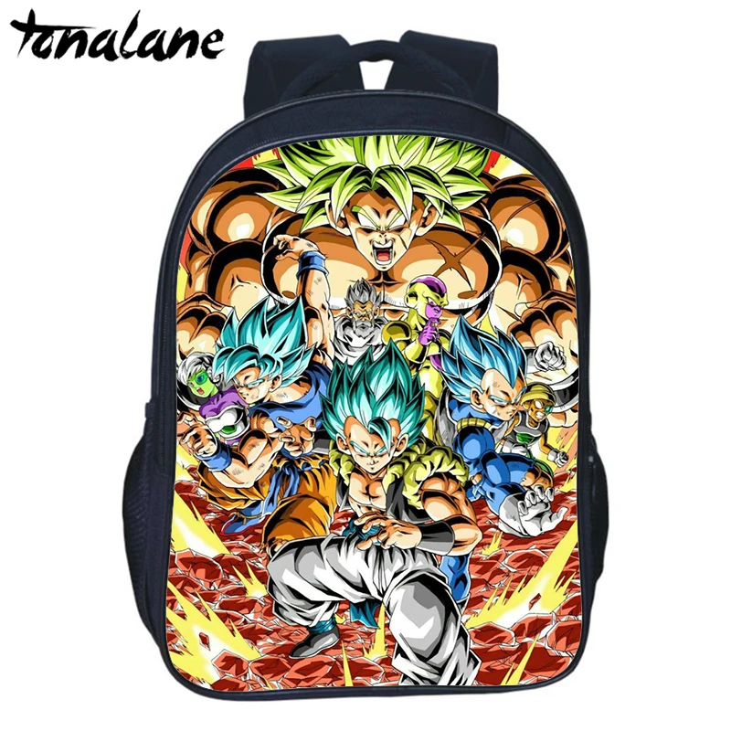 Аниме Dragon Ball Супер школьные сумки для женщин и мужчин повседневный рюкзак Супер Саян Гоку Вегета рюкзак для путешествий Детские рюкзаки