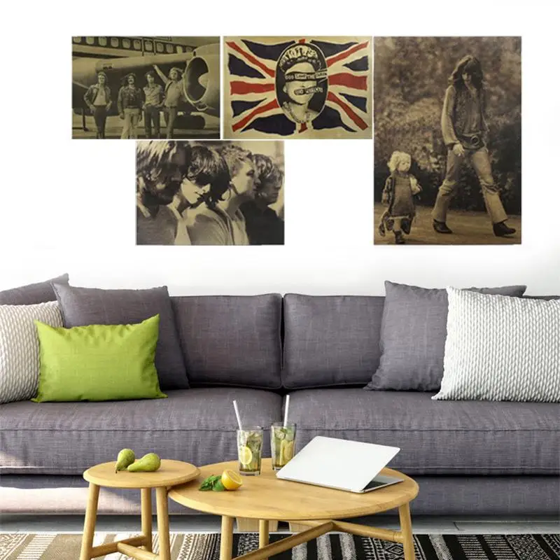 Крафт бумажные картины рисование постер офисное искусство ремесло большой