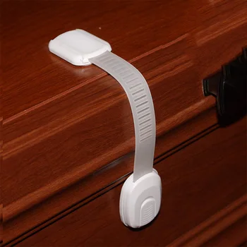 

New Cabinet Locks Child Safety Refrigerator Lock Drawer Locks Baby Proof Fridge Lock Kids Safety Latches Strap Locks (10 Pack) f