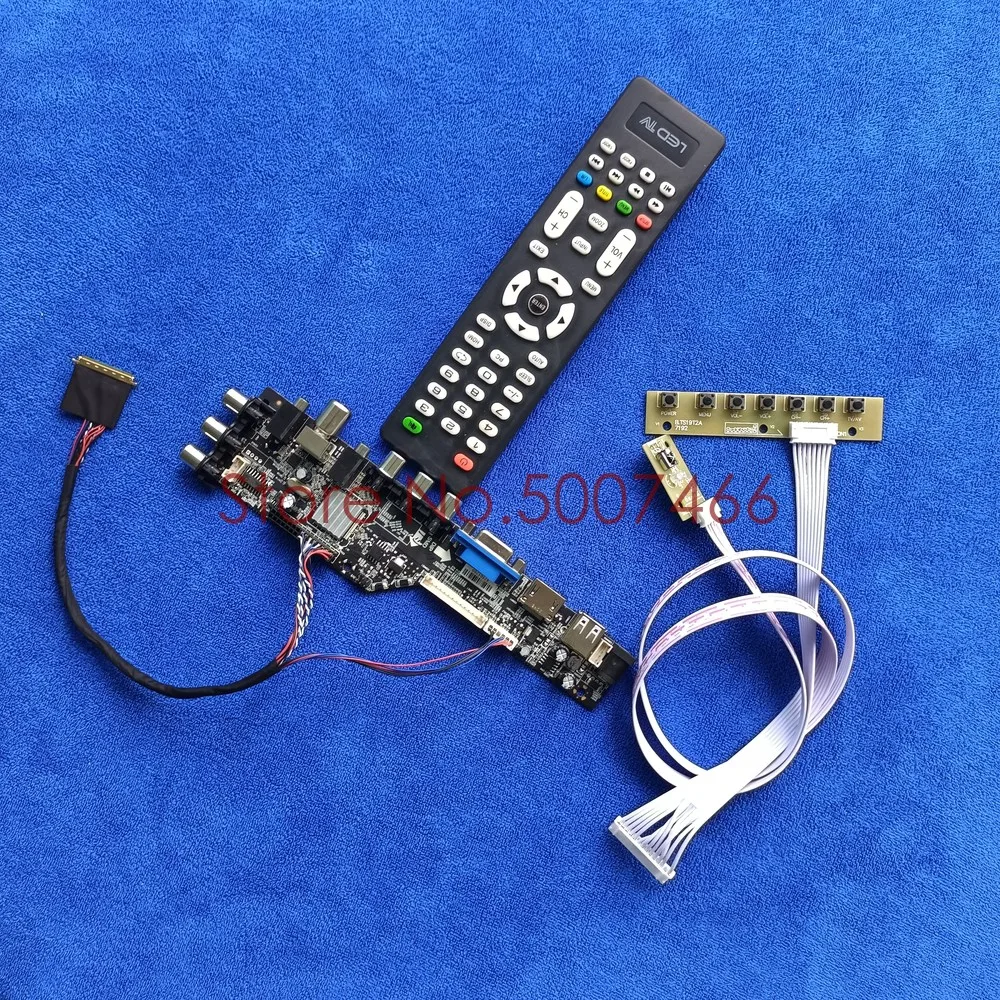 Fit LP101WSA-TLA1/TLB1/TLN1/TLP1 40 pin LVDS 1024*600 3663 TV digital upgrade screen AV VGA USB DVB LCD drive board DIY Kit | Компьютеры и