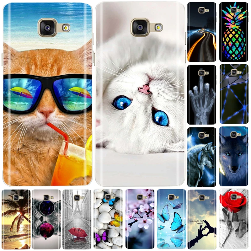 Чехлы для Samsung Galaxy A3 2016 A310 A310F A310H Мягкий Силиконовый ТПУ чехол телефона A 3 задняя