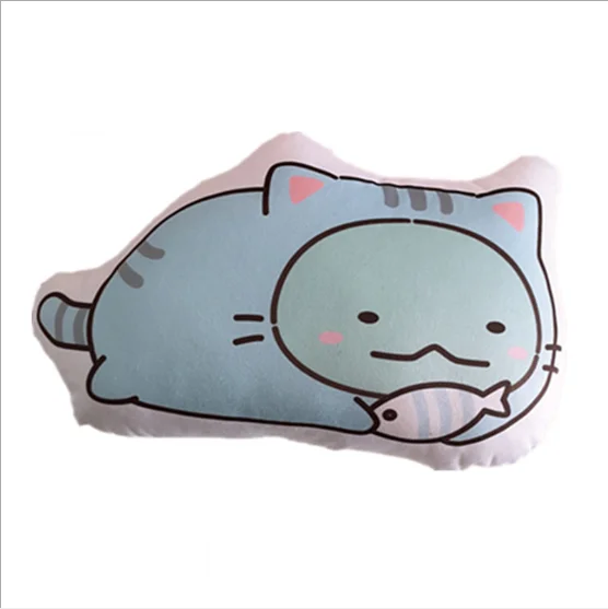 cat blue dinosaur Угловое создание, настенный уголок, животное, динозавр, кошка, серия, милая версия, плюшевая игрушка, кукла, подушка - Цвет: cat blue dinosaur
