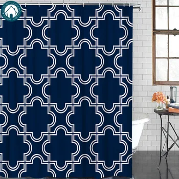 

Moroccan Pattern Shower Curtain Waterproof Bathroom Curtain