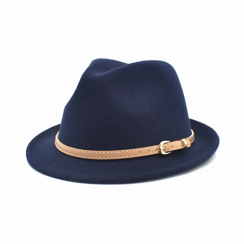 wool fedora NEW Jazz Hats Autumn Winter Felt Fedoras Hat For Male Bowler Hats Gentleman Trilby Panama Hat brown fedora hat