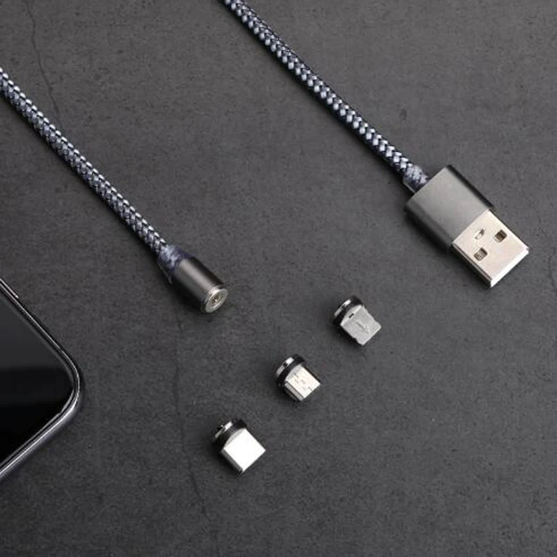 Магнитный Micro USB кабель для быстрой зарядки мобильных телефонов iPhone samsung Android