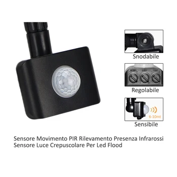 

LEDLUX CL1918 sensor PIR motion detection infrared sensor light Twilight attendance for Led Flood light