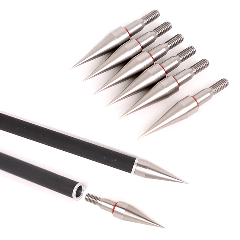 Details about   6pcs Stainless Steel Arrow Point Tip For OD7.6mm Arrow Shaft Arrow Head-`XH 