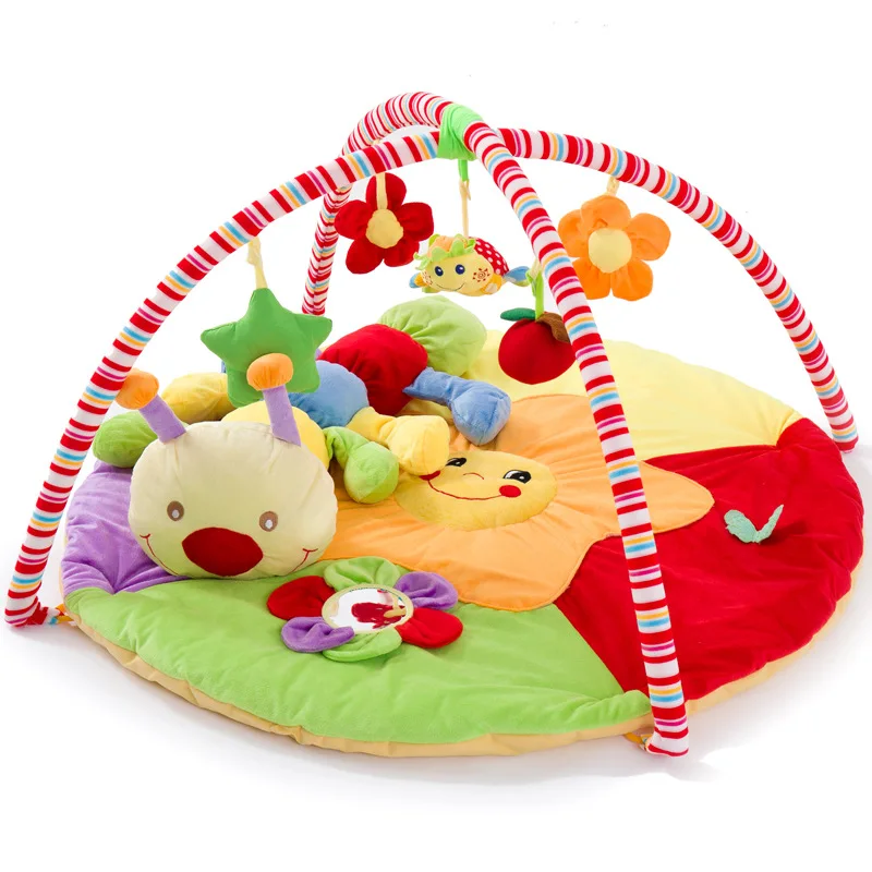 Мягкое детское одеяло для занятий в спортзале, портативные игровые коврики для ползания, игрушечная гусеница