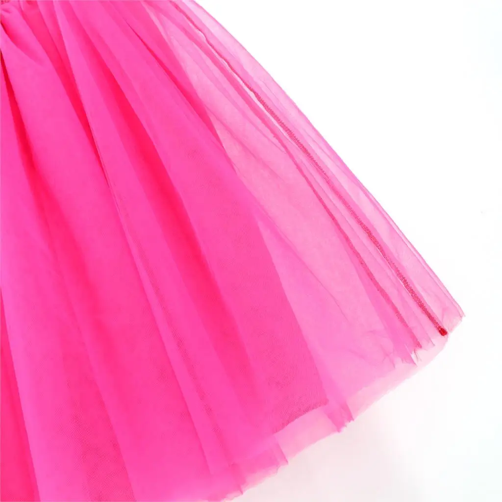 Женская Тюлевая юбка кружевная розовая до колен в стиле ампир фатиновая s