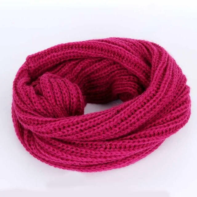 BT-427 rose red Теплый для шеи осенью и зимой, мужской и женский ученик может сочетать все виды вязаных пуловеров и универсальных шарфов - Цвет: BT-427 rose red