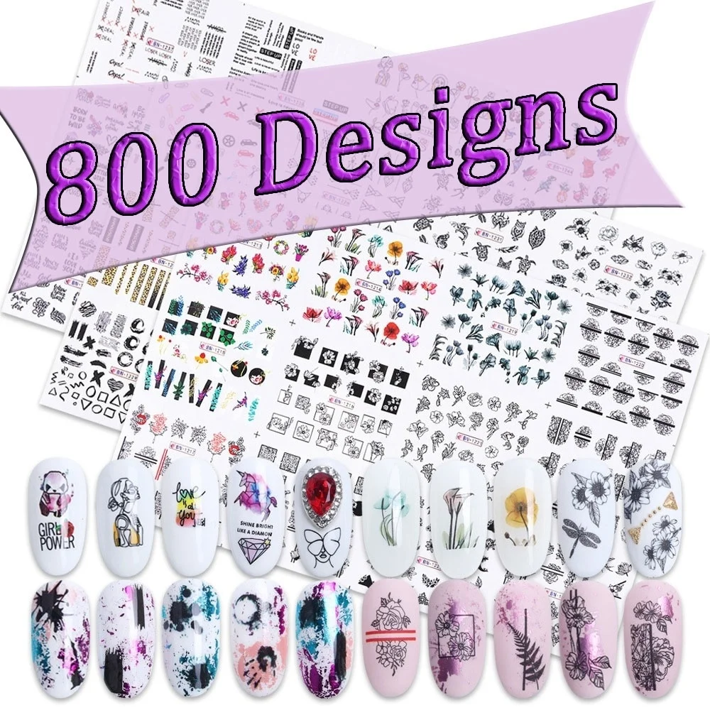  800 Designs Nail Sticker