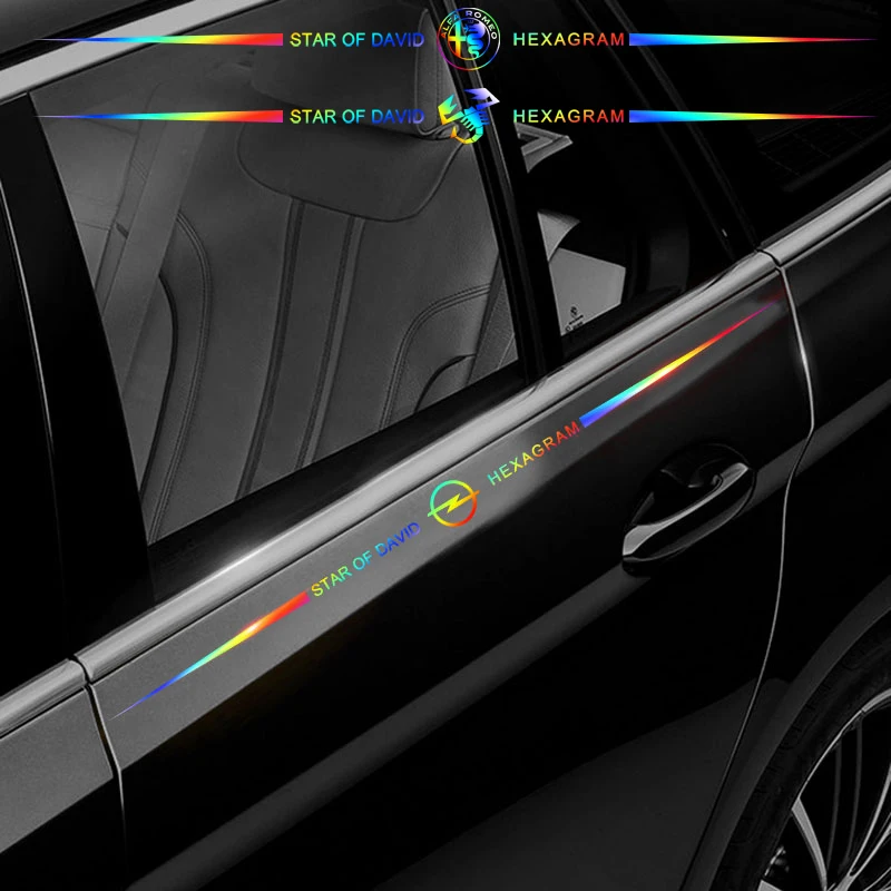 1pcs Laser Car Sticker Window Body Badge Decal For Mercedes Benz AMG GLC CLK CLA W203 W211 W204 W210 W124 W212 Car Accessories