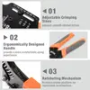 IWISS IWD-1620 Deutsch Size 16 Crimper,Solid Barrel Contact&Circular Connector Contacts Crimping Tool,8 Indents Wire Crimp Plier 4