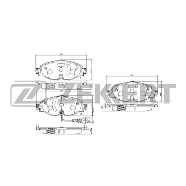 Колодки торм. диск. перед Audi A3 III IV 12- Skoda Octavia(5E