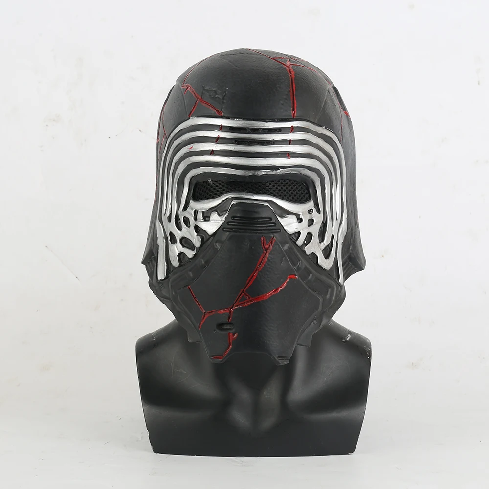 new star Wars рост Скайуокер Kylo маски ren Косплэй бен соло с принтом «The Force Awakens»(Звёздные войны: Пробуждение силы латекс шлем маски вечеринка Хэллоуин Применение - Цвет: as photo