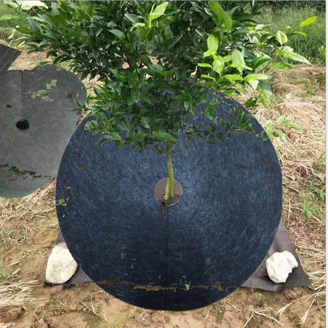 10 Db Fekete Gyomnövényes Ruhával Nem Szőtt Kertészkedés Lebontható Gyomirtó Kendő Talajtakaró Mezőgazdasági Gyümölcsös Gyomnövényszövet - Image 6