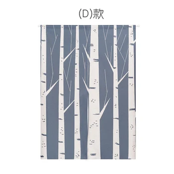 

Nordic forest Christmas cloth shade handing door window curtain Japanese home decoration bedroom living study room kitchen cafe