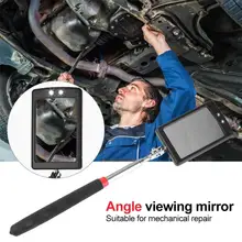 Регулируемый угол обзора эндоскопа Автомобильная телескопическая инспекционная зеркало с 2 светодиодный фонарь механические инструменты для ремонта автомобиля