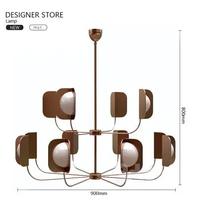 D90 X H80CM Пост-современный минималистичный роскошный креативный Модный американский дизайнер модель спальни гостиной люстра led - Цвет корпуса: D90 X H80CM