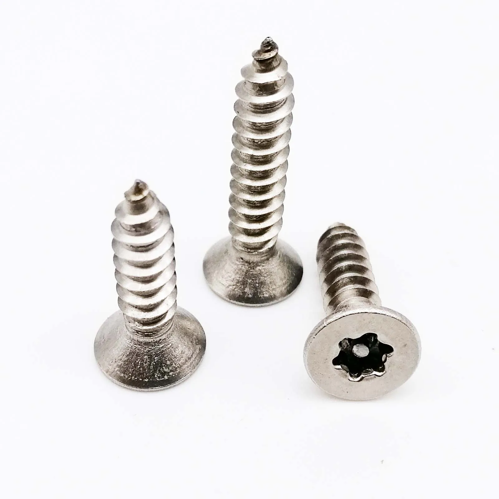 20X M2.9 M3.5 M4 M5 304 A2 штырь из нержавеющей стали шесть лепестков Torx плоская потайная головка защита от вскрытия безопасности саморезы деревянный винт