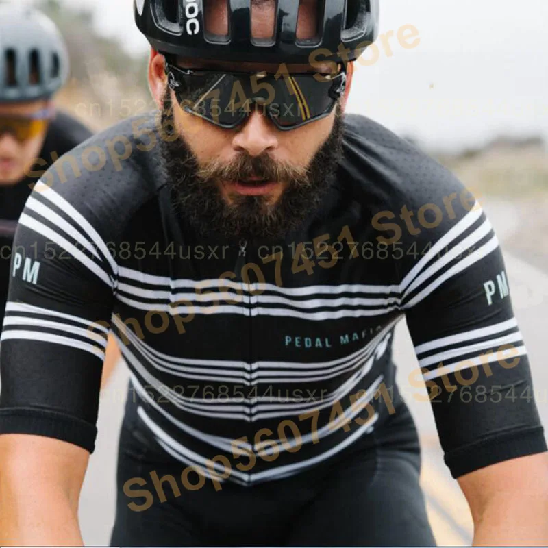 Футболка мужская летняя велосипедная с коротким рукавом и принтом педаль