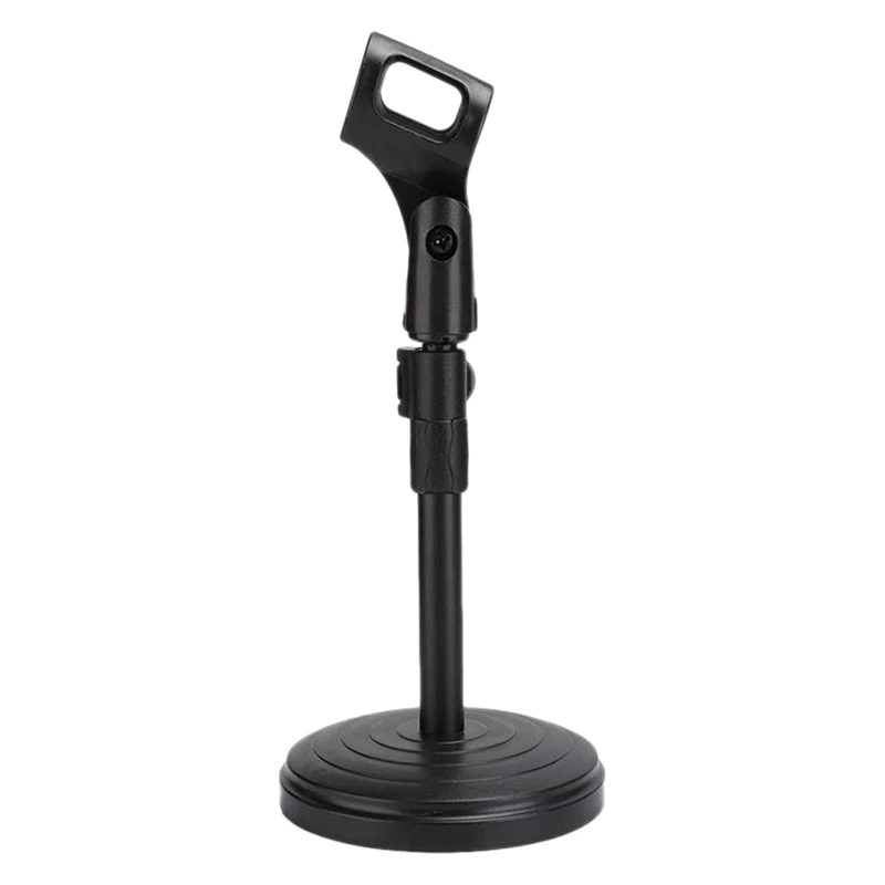 

Microphone Stand Height Adjustable Angle Microphone Telescopic Stand Wear Resistant Table Top Microphone Stand