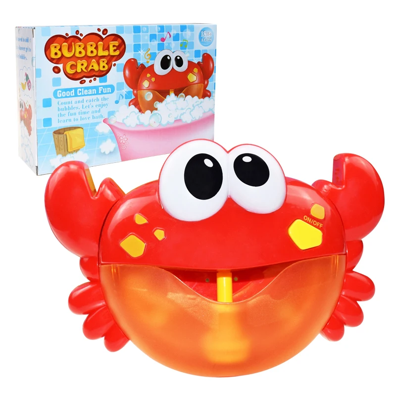 Bubble Crabs Baby Bath Toy Funny Toddler Bath Bubble Maker Pool Swimming Bathtub Soap Machine Bathroom Toys for Children Kids 9