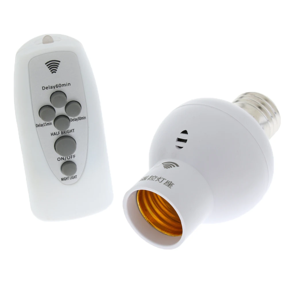 Digit Remote Control Bulb Socket E27 Wireless Bulb Holder Cap Switch