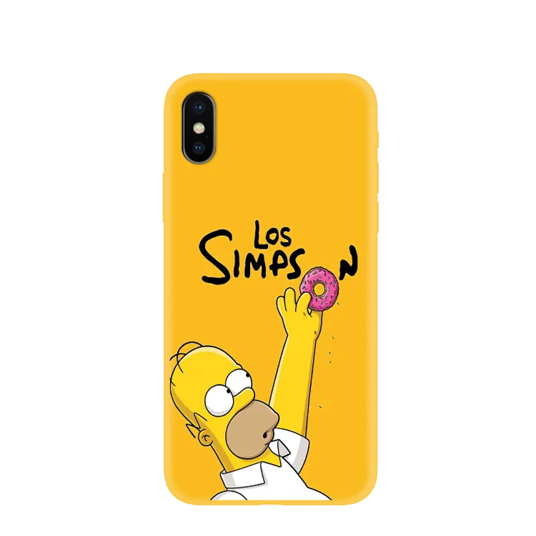 Чехол для телефона Homer J. Simpson для iPhone 11 11pro 6 6s 7 8 PLUS X XR XS MAX Модный мультяшный силиконовый чехол для телефона s Чехол Милый Забавный - Цвет: Y-0218