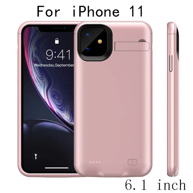 Pink for 11 Для iPhone 11 Pro Аккумулятор Max чехлы для iPhone 11 Pro power Case power Bank чехол для iPhone 11 ударопрочный чехол - Цвет: Pink for 11