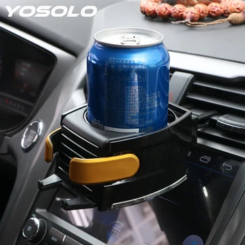 

YOSOLO Multifunction Phone Stand Air Vent Outlet Water Bottle Universal Car Cup Drink Holder Car Interior Accessories