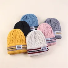 Новая зимняя шапка, Студенческая шерстяная Лоскутная шапка, вязаная теплая шапка, скручивающаяся дизайнерская кепка без полей, уличная морозостойкая Кепка