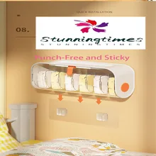 

Punch-Free Hanging Underwear Socks Bra Box Drawer Storage Organizer Closet Cabinet Boxes Wardrobe Bedroom Rangement Organisation