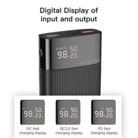 KUULAA Power Bank 20000 mAh QC PD 3.0 PoverBank szybkie ładowanie PowerBank 20000 mAh USB zewnętrzna ładowarka do Xiaomi Mi 10 9 2
