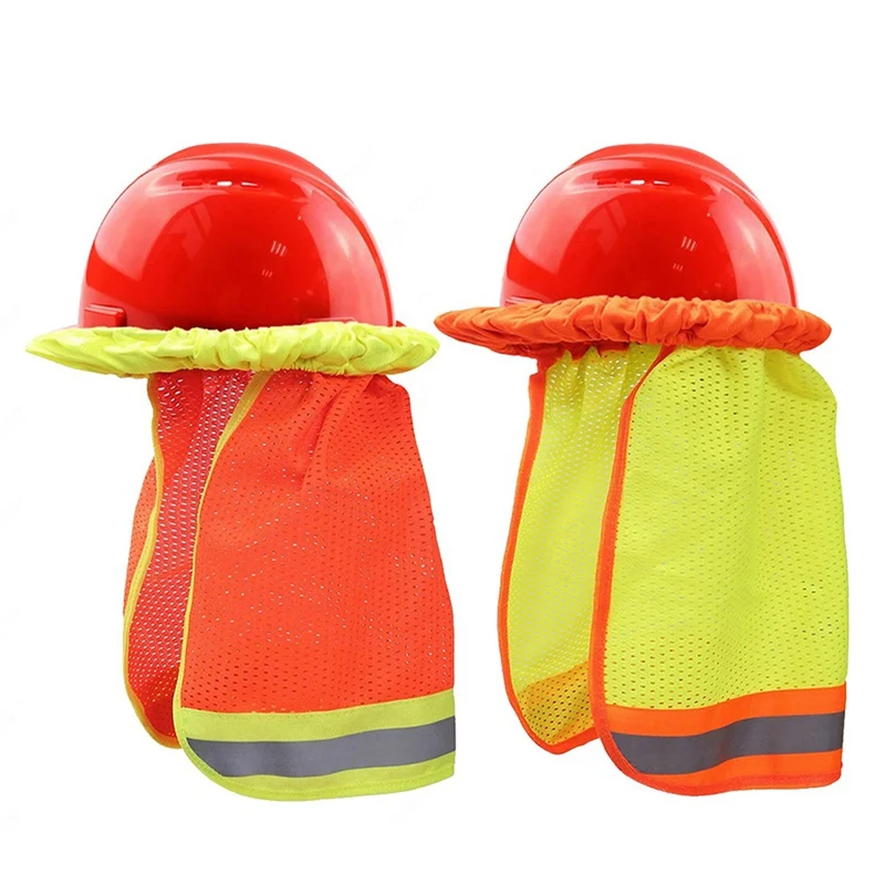 Safurance светоотражающие полосы шеи щит безопасности жесткий шляпа кепки солнцезащитный козырек защитные шлемы безопасности на рабочем месте