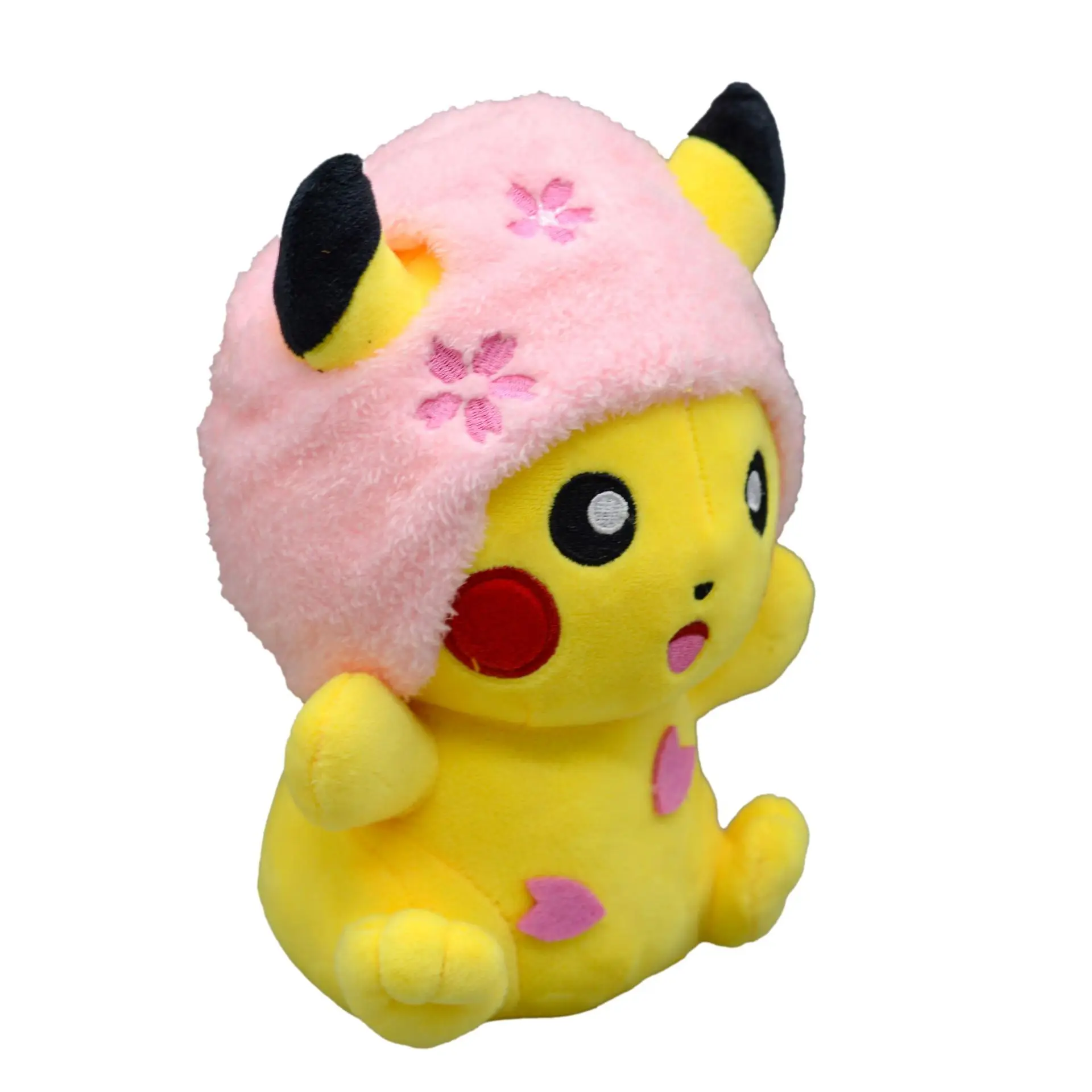 TAKARA TOMY PKM плюшевый DollNew Pokemon Stoffed Pikachu 10/набор вишневых цветов Кепка прекрасная игрушка для детей