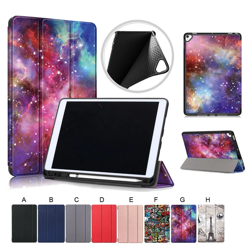 Ouhaobin чехол для планшета s iPad 7-го поколения 10.2in 2019 тонкий защитный чехол-подставка