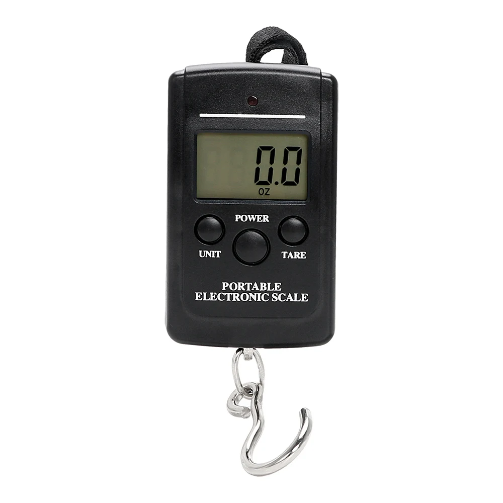 Black NICEYARD 40 кг/88lb мини электронные весы для рыбалки и взвешивания Чемодан для путешествий весы безмен Портативный электронная шкала подвесного крючка - Color: Black