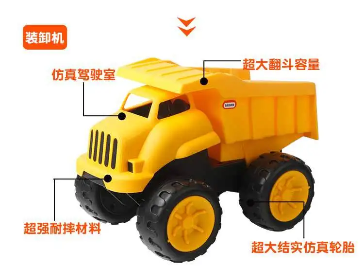 Daxin Dx-88515a пляжный инженерный автомобиль маленький толстый каплестойкий Летний Пляжный игрушечный скользящий инженерный автомобиль