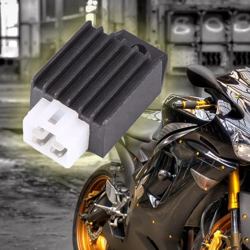 Регулятор напряжения мотоцикла выпрямитель 12 В 4Pin подходит для Buggie с GY6 50cc 125cc 150cc Мопед Скутер ATV