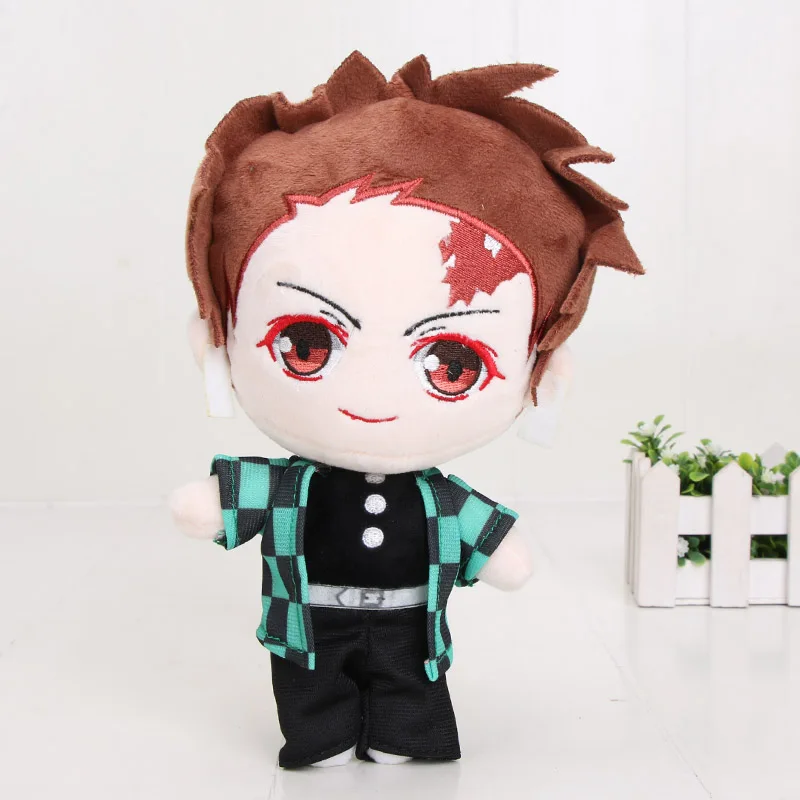 Оранжевый KIMETSU NO YAIBA Tanjirou Nezuko DXF фигурка 16 см Kamado Tanjirou ПВХ Demon Slayer Kimetsu фигурка модель куклы игрушка - Цвет: Оранжевый