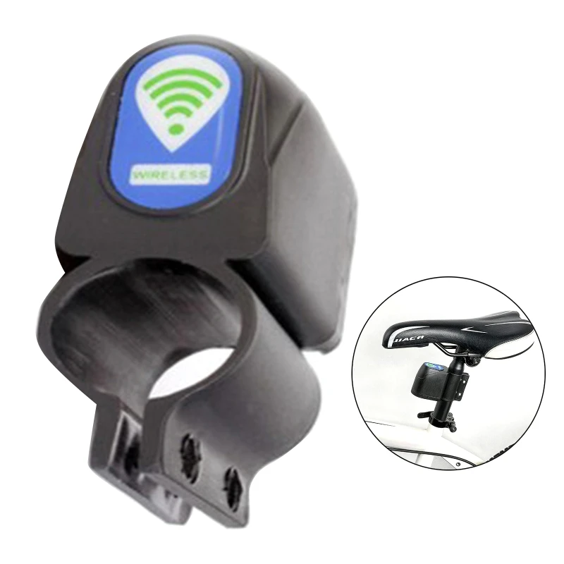 Wireless Remote Control Bicycle Alarm Mountain Bike Shock Vibration Sensor Lock X3UF - Famidy.com