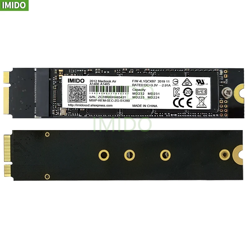 Ssd Novo 64gb 128gb 256gb 1tb 2tb para Macbook Air 512 A1465 A1466 Md231 Md232 Md224 Ssd Sólido Unidades de estado sólido externas - Imagem 3