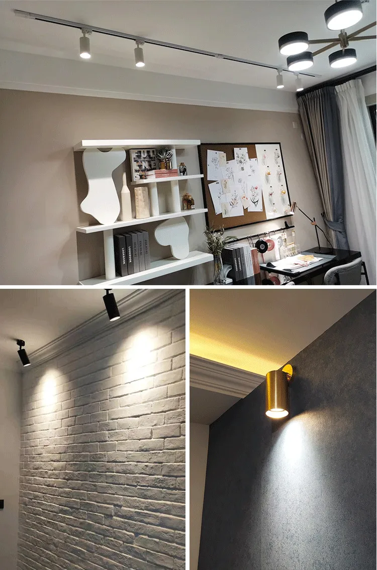 LED明装射灯客厅可调角度聚光灯电视背景墙照画灯家用吸顶轨道灯-淘宝网_10