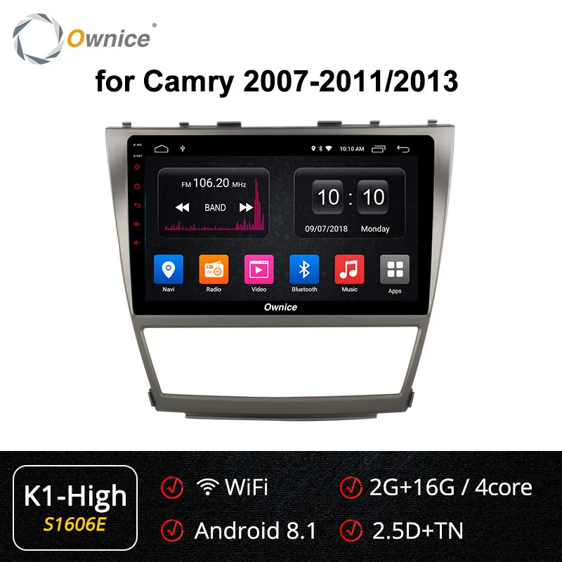 10," Android 9,0 Восьмиядерный автомобильный Радио gps dvd-плеер для Toyota Camry 2007 2008 2009 2010 2011 2012 2013 Мультимедиа Стерео