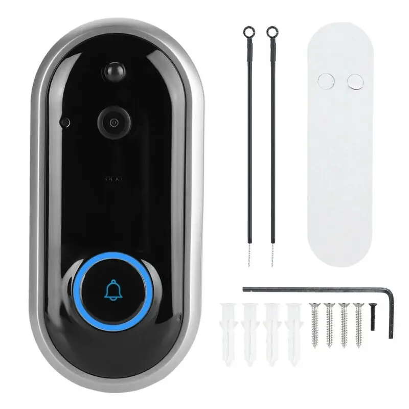 

Smart Video Wireless WiFi Door Bell IR-Visual Camera Record Security/System